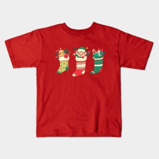 Christmas Socks Kids T-Shirt